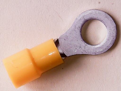 [VA-002604] Kabelschoen Oog  M6 4-6 mm Geel Geïsoleerd
