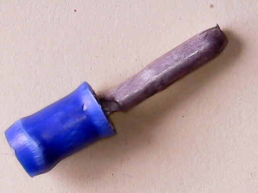 [VA-002612] Kabelschoen Penstekker 3 mm 1.5-2.5 mm Blauw Geïsoleerd