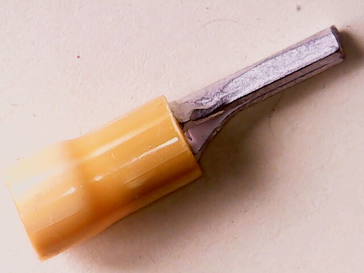 [VA-002613] Kabelschoen Pen 2.5 x 12 mm 4-6 mm Geel Geïsoleerd