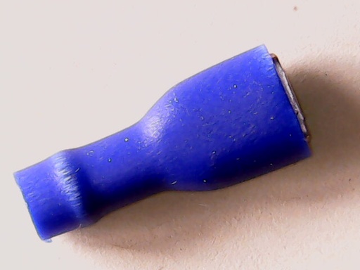 [VA-002643] Kabelschoen Vlakstekker 6.3x0.8 mm Huls 1.5-2.5 mm Blauw Vol Geïsoleerd