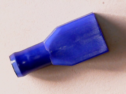 [VA-002641] Kabelschoen Vlakstekker 6.3x0.8 mm Huls 1.5-2.5 mm Blauw Vol Geïsoleerd