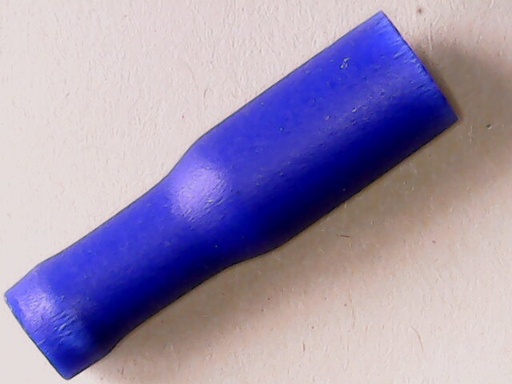 [VA-002622] Kabelschoen Rondstekker 4 mm Huls 1.5-2.5 mm Blauw Vol Geïsoleerd