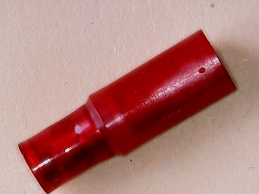 [VA-002620] Kabelschoen Rondstekker 4 mm Huls 0.5-1 mm Rood Vol Geïsoleerd