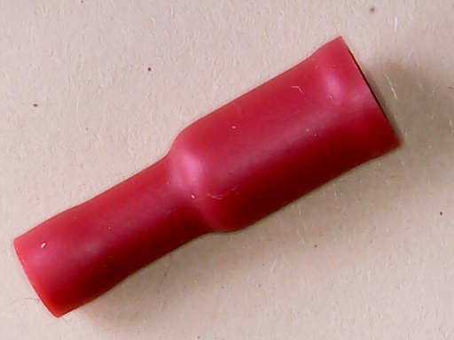 [VA-002621] Kabelschoen Rondstekker 4 mm Huls 0.5-1 mm Rood Vol Geïsoleerd